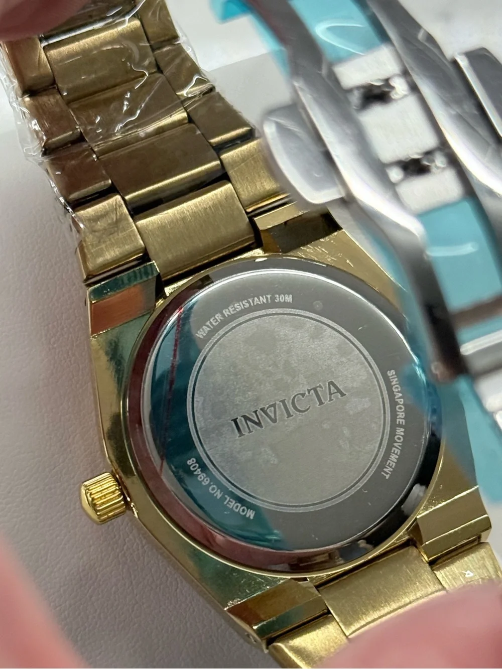 Invicta Celestial 69408 Men’s 40mm Gold Tone Black Dial Quartz Watch NWT